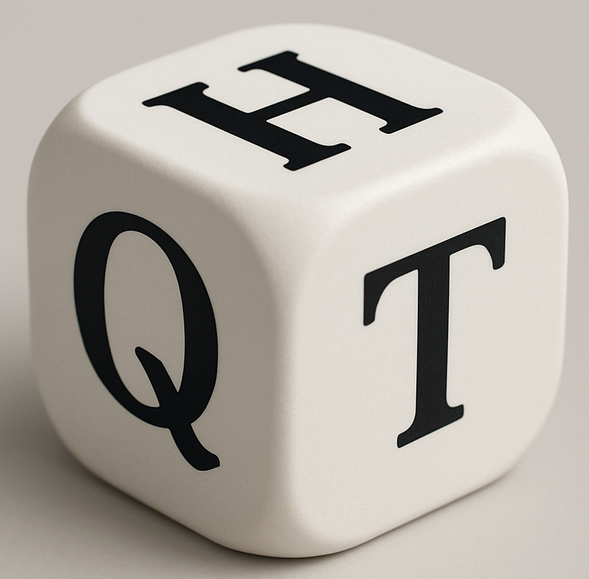 custom die with q, h, t